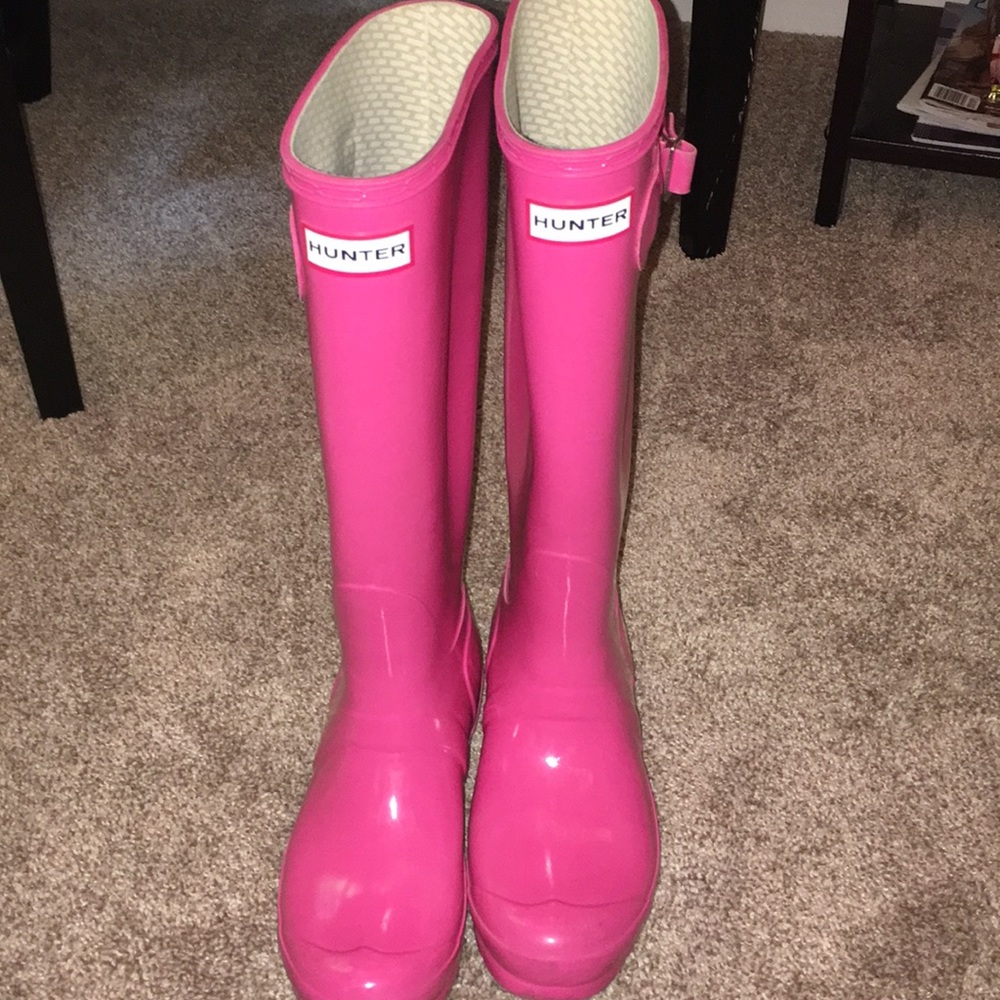 Pink Hunter Rainboots
